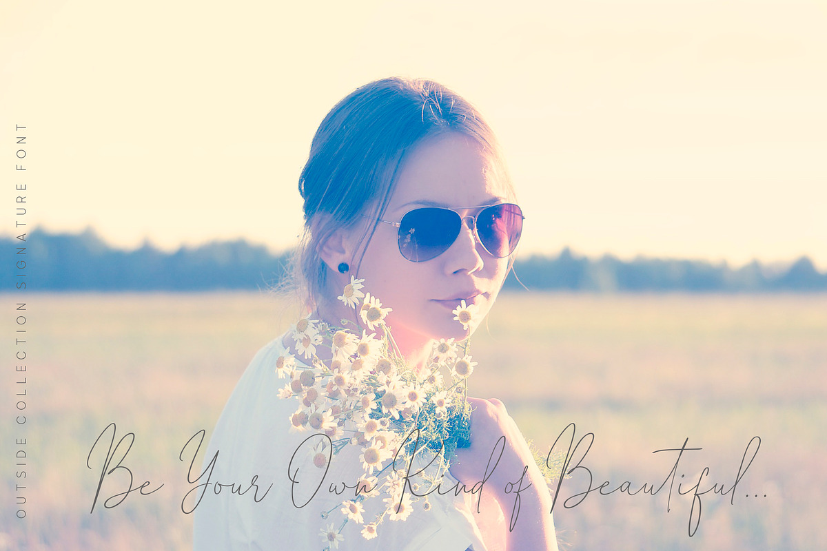 Outside Collection Signature Font preview 7
