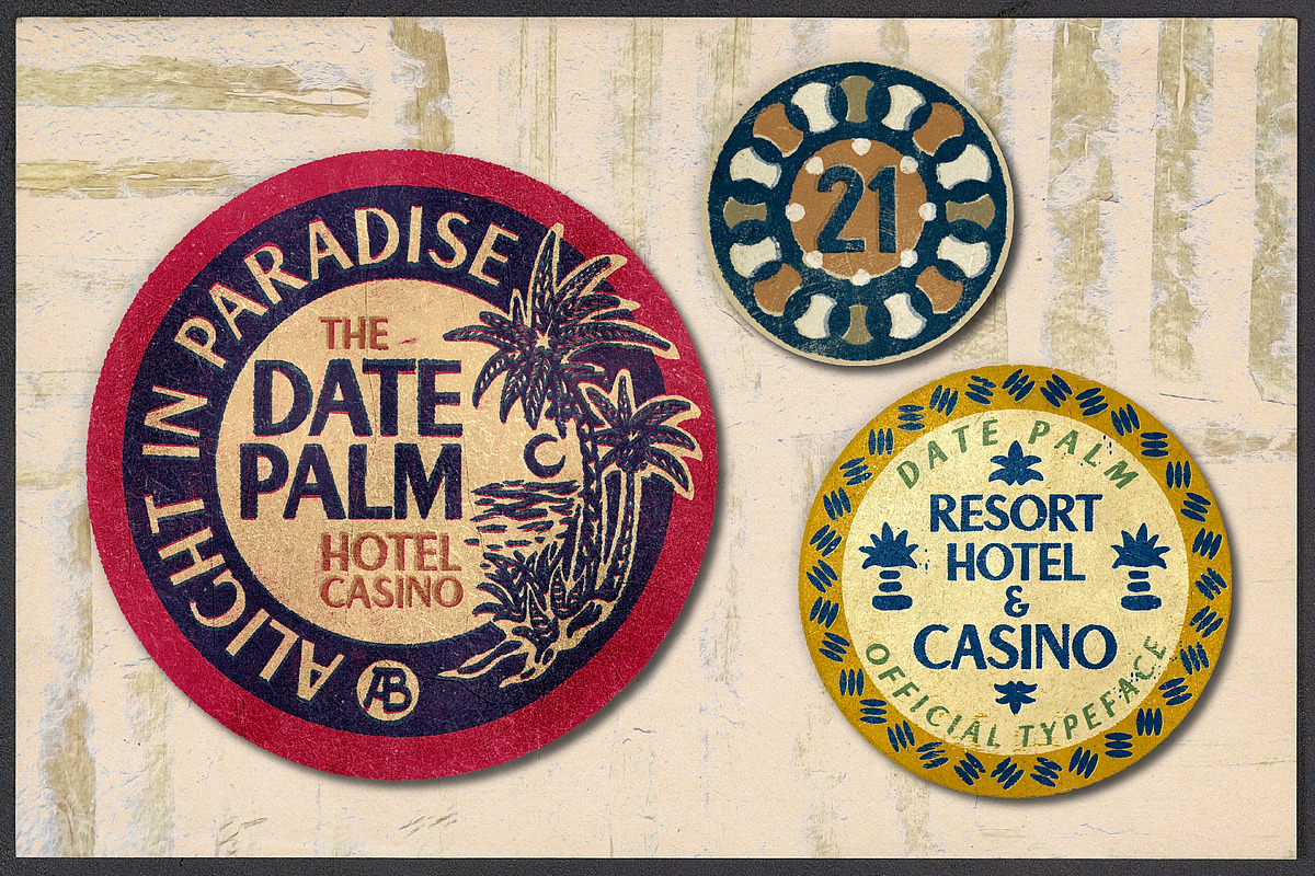 Datepalm | Tropical Stamp Sans, a Sans Serif Font by Artifact Bazaar (Photo 2 of 6)