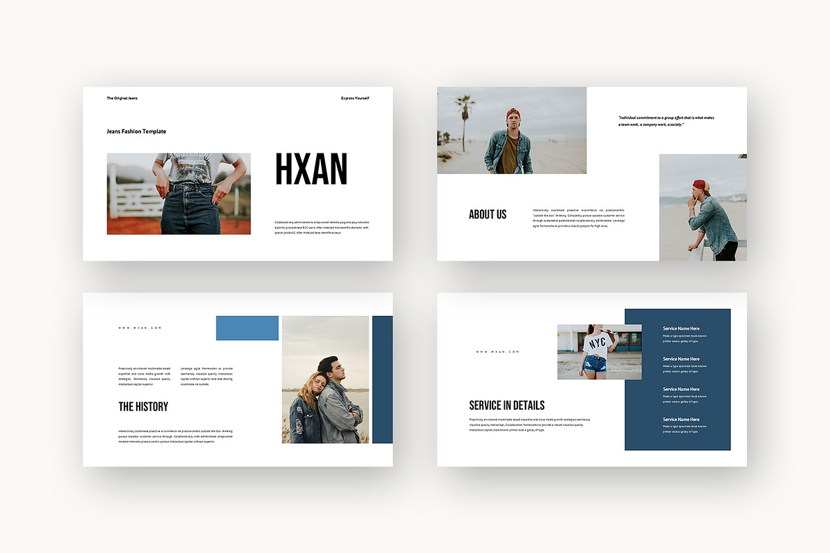 Hxan : Casual Wear Powerpoint, a Presentation Template by Punkl Camp (Photo 2 of 16)