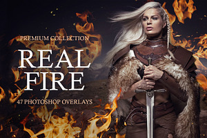 Real Fire Photoshop Overlays, a Plug-in Add-On by FixThePhoto