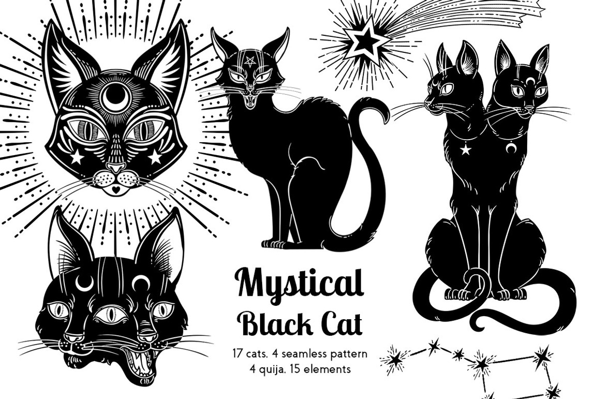 Mystical Black Cat, an Object Graphic by Anastasia (Photo 1 of 15)
