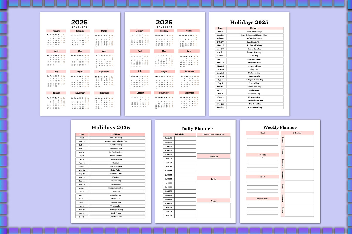 2025-2026 Event & Party Planner KDP, a Stationery Template by Shumaya (Photo 2 of 7)
