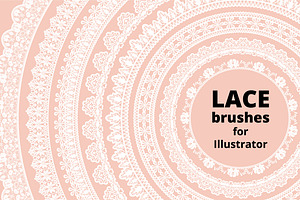 Lace Brushes For AI And Lace Borders