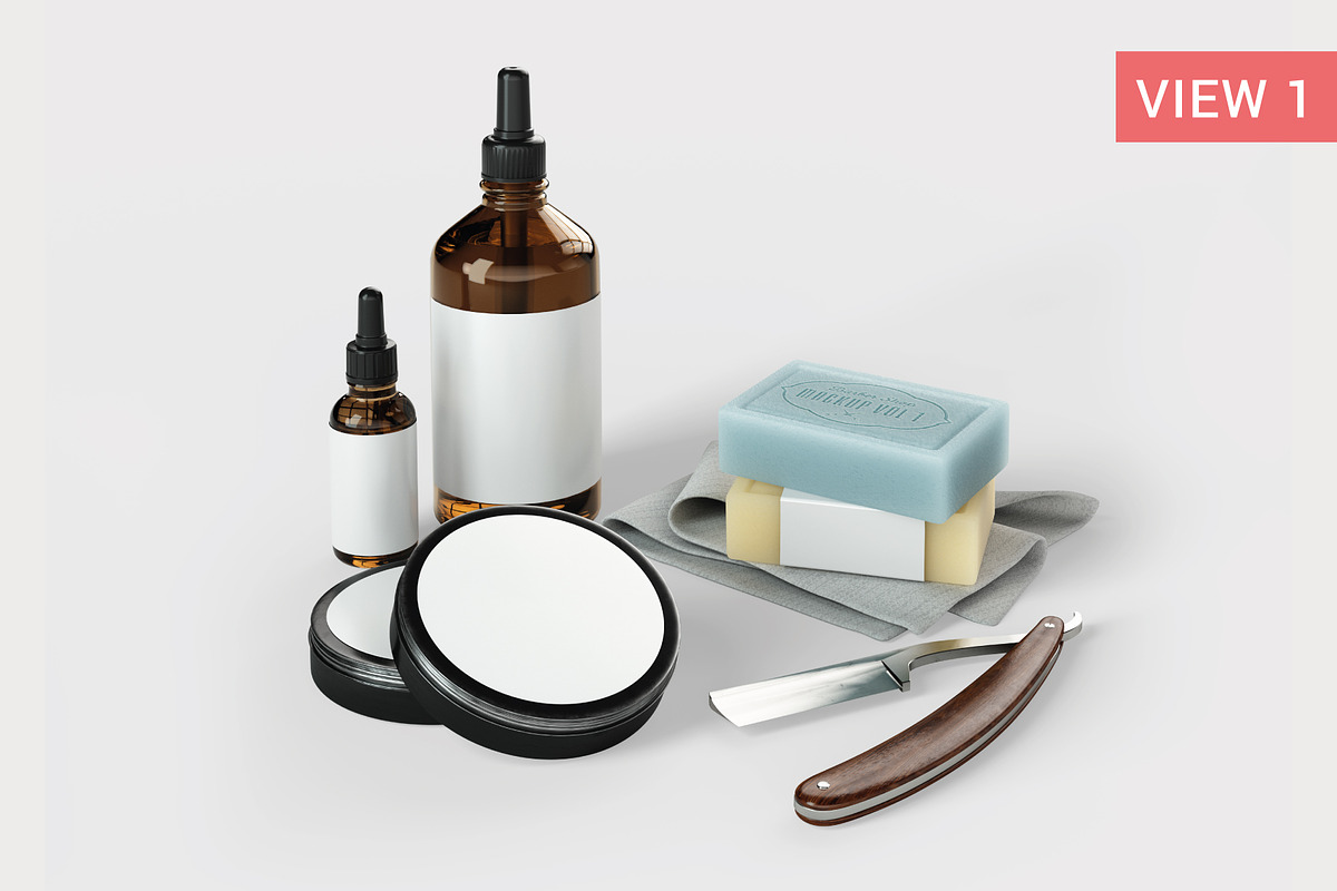 Barber Shop Vintage Mockup, a Product Mockup by visufactum (Photo 2 of 8)