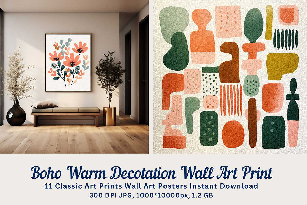 11 boho warm decoration art print, a Decorative Illustration by ARTOZEN DIGITAL (Photo 1 of 9)