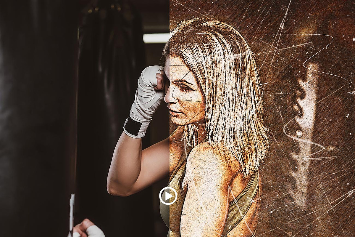 Grunge Texture Effect FX Ps Action, a Brushes & More by Studio Retouch (Photo 5 of 16)