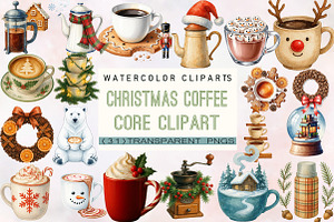 Watercolor Halloween Drink Clipart B, an Illustration by SVGArt