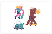 36 Skateboarding Elements x2 Styles, a Graphic by monkik (Thumbnail 15 of 25)