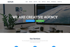 Kepler, a Bootstrap Template by romel.panahon