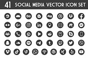 41 Icons Social Media Vector pack, an Icon by FourLeafLover (Thumbnail 5 of 6)