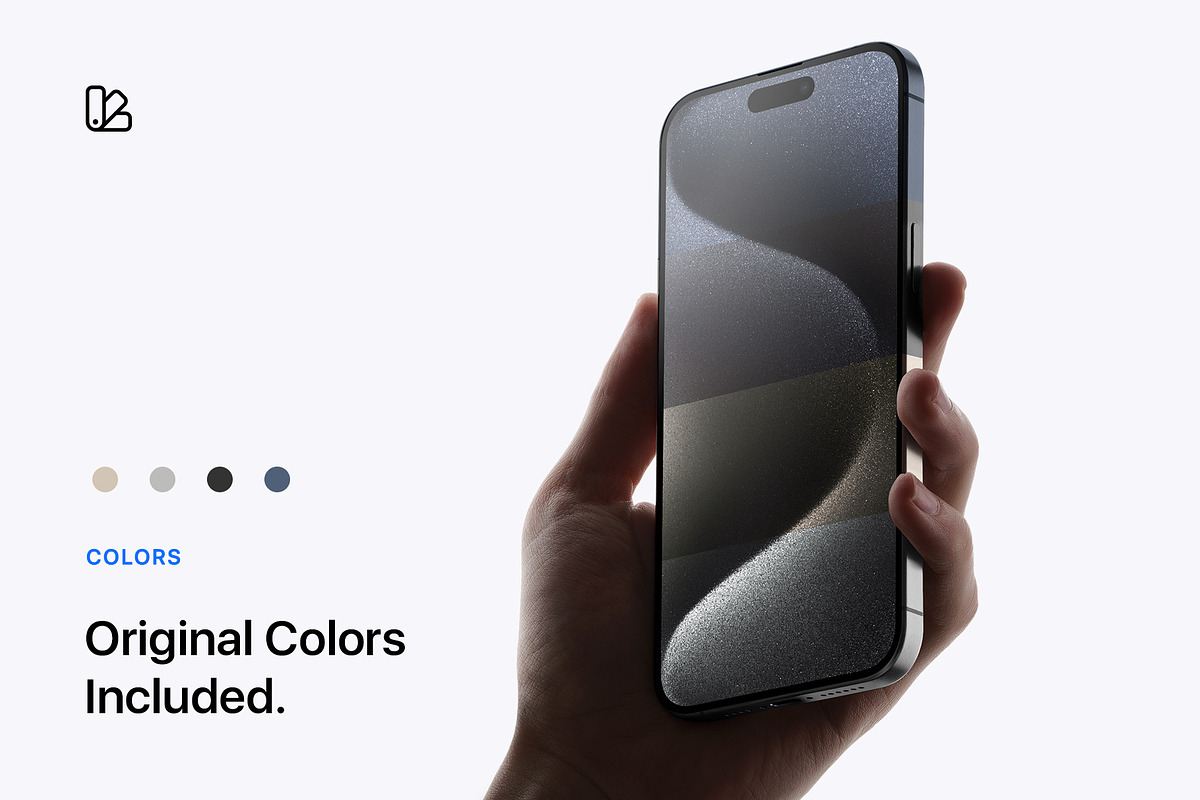 15 Phone 15 Pro In Hand Mockups, an iPhone Mockup by Asylab (Photo 4 of 26)