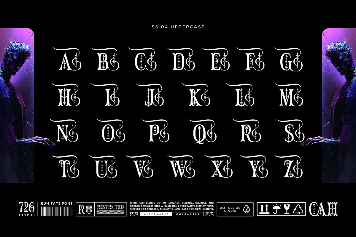 Rune Fate Typeface, a Serif Font by alit design (Photo 14 of 15)