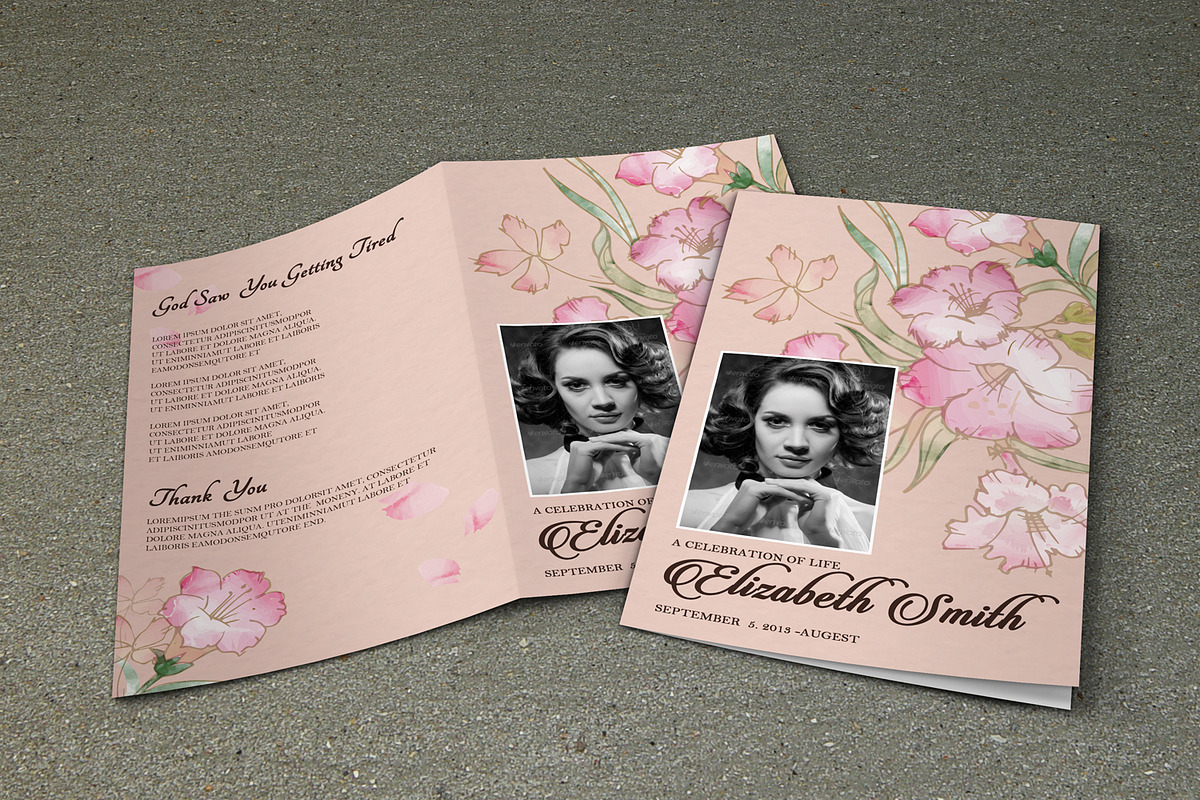 Funeral Program Template-V273, a Brochure Template by Template Shop (Photo 1 of 4)