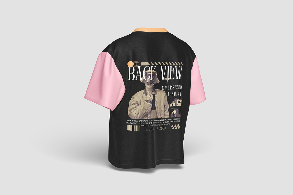 Oversize T-Shirt Mockup, a Shirt Mockup by graphiccrew (Photo 6 of 11)