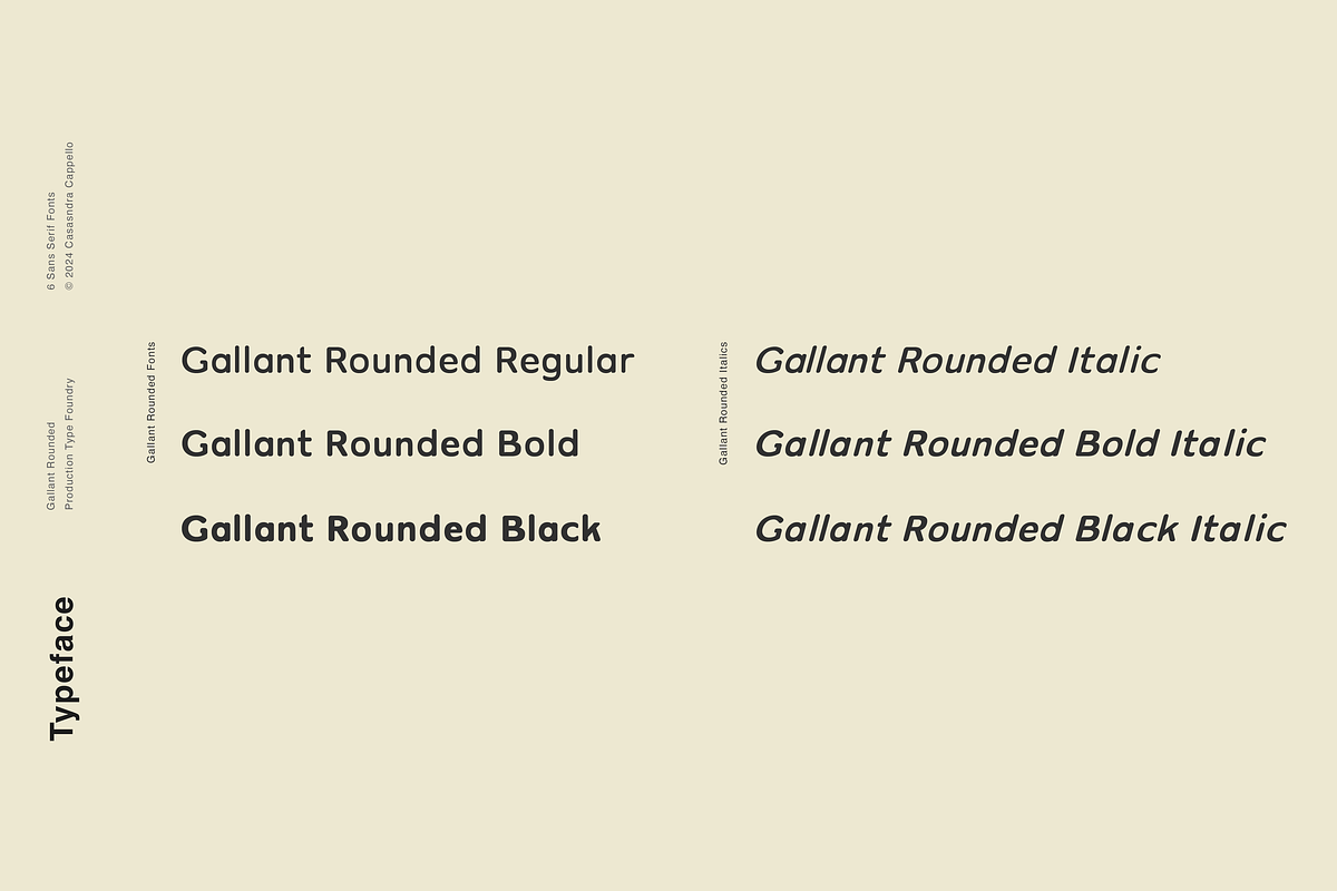 Gallant Rounded - Geometric Typeface, a Sans Serif Font by Cassandra Cappello (Photo 3 of 7)