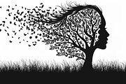 Tree Woman Laser Cut Bundle, a Graphic by BIPLOB EXPERT (Thumbnail 2 of 11)