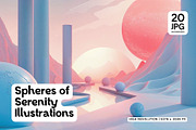 20 Spheres of Serenity Illustrations, a Decorative Illustration by HipFonts (Thumbnail 1 of 6)