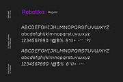 Robotika Modern San Serif Font, a Sans Serif Font by UICreative (Thumbnail 6 of 12)