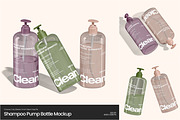 Shampoo Pump Bottle Mockup, a Packaging Mockup by Permadi Creative (Thumbnail 1 of 5)