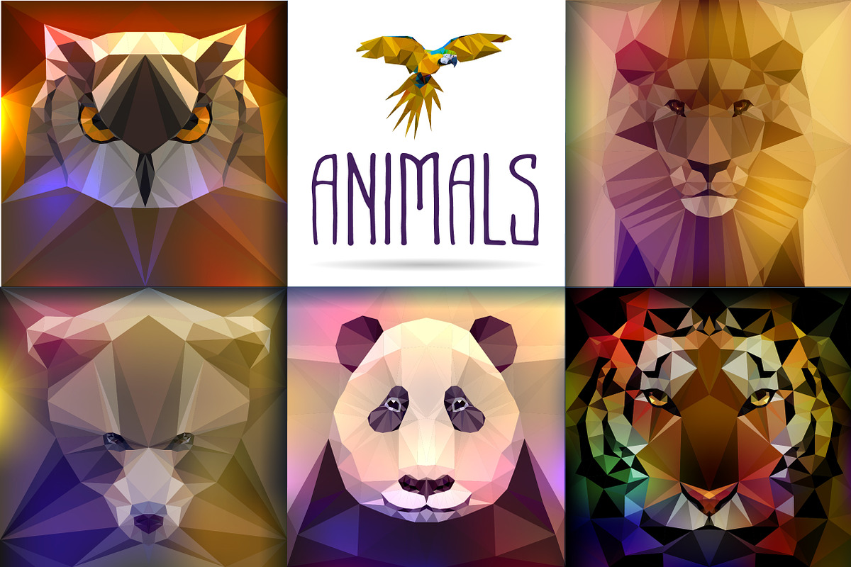 Animal set, an Animal Illustration by Crazy nook