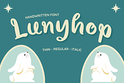 Handwritten font - Lunyhop, a Handwritten Font by Attype (Thumbnail 1 of 9)