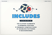 Bright Space - Clipart Collection, a Graphic by Leila Divine (Thumbnail 3 of 14)