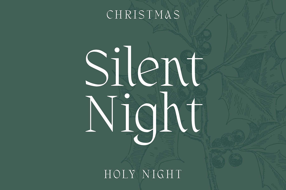 Holiday Season | Christmas Fonts, a Serif Font by Headfonts (Photo 8 of 9)