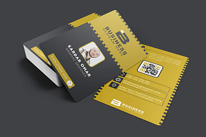 Vertical Business Card Design