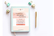 Mint Notebook Mockup, a Print Template by SunnyTangerine Stock (Thumbnail 3 of 6)
