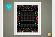 Mexican Seating Chart | CANVA, a Stationery Template by Creative Market (Thumbnail 2 of 5)