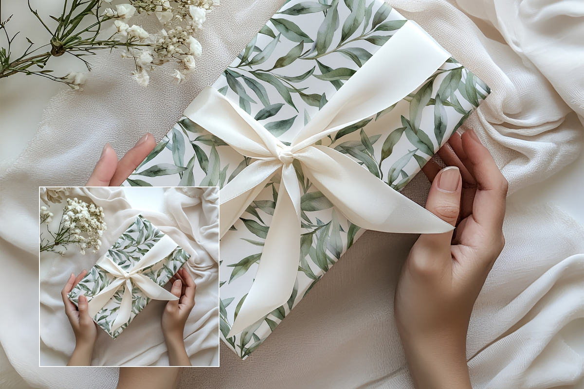 Minimal Gift Wrap Mockup WR011-01, a Books & Magazine Mockup by Callistemon Creative (Photo 9 of 9)