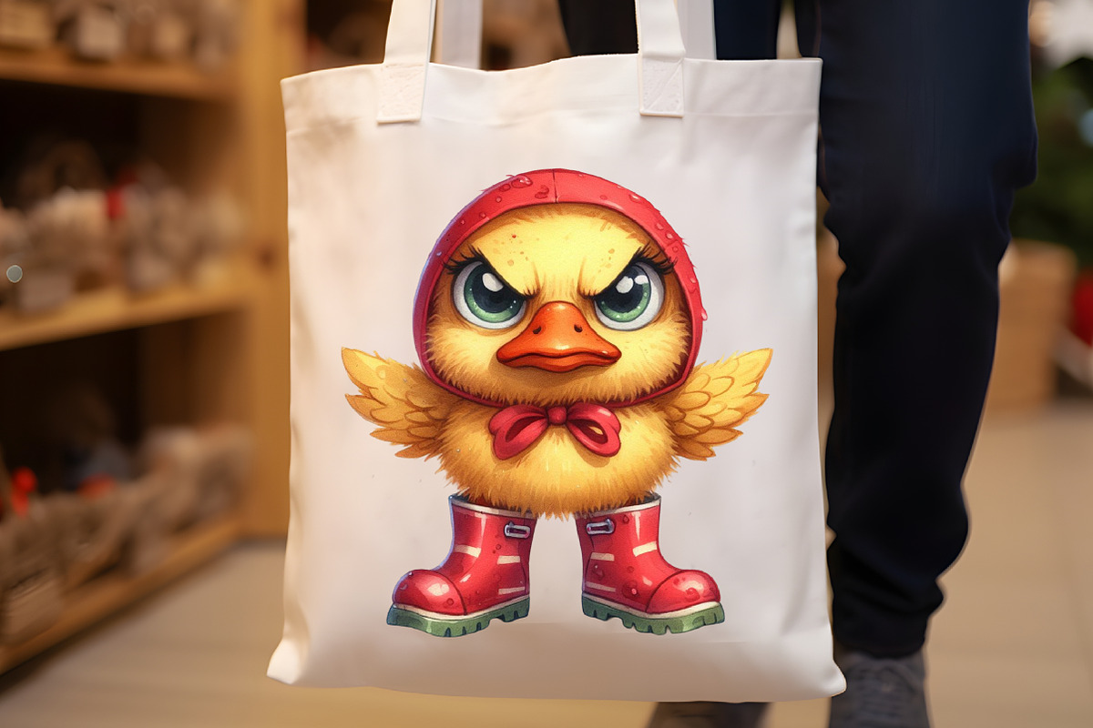 Quirky Grumpy Duck Clipart, an Illustration by Rose Art (Photo 7 of 7)