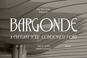 Bargonde | Elegant Serif Condensed, a Serif Font by Hole Hope Design