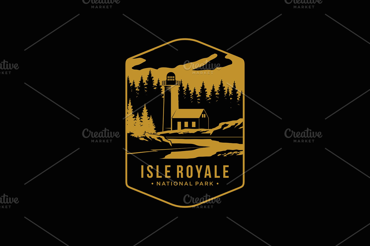 Isle Royal National Park logo, a Branding & Logo Template by swarnstudio