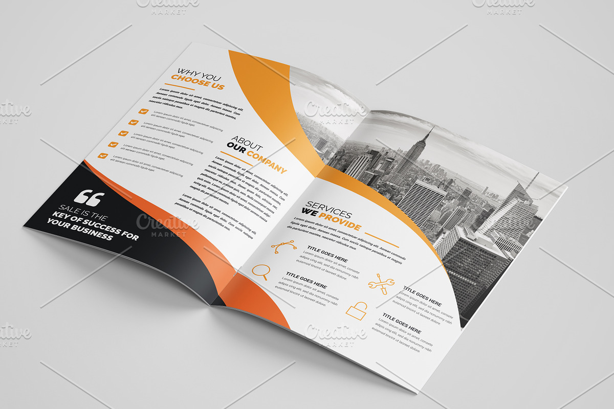 Corporate Bifold Brochure Template, a Brochure Template by Alice_s (Photo 12 of 12)