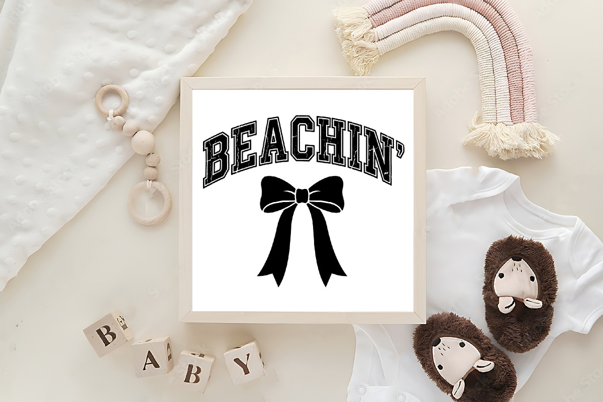Beachin Coquette Bow Summer PNG, an Illustration by CraftArtStudio (Photo 4 of 4)