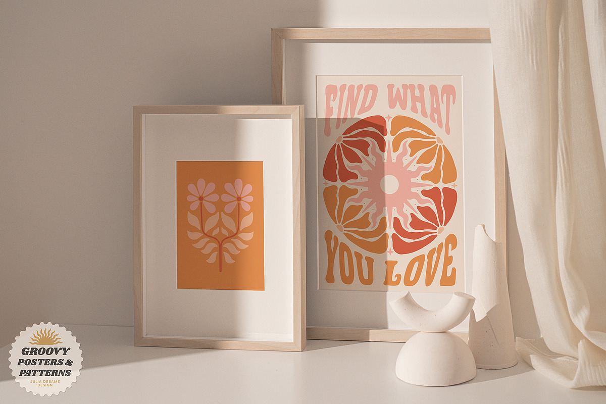 1160+ Groovy Posters Patterns Bundle