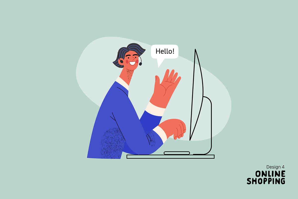 Online Shopping vector illustrations, a Templates & Theme by Grivina's shop (Photo 10 of 26)