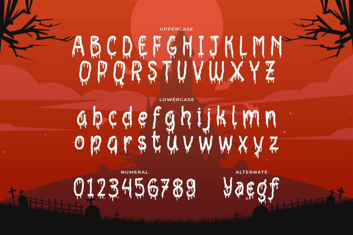 Bloodlust - Halloween Font, a Handwritten Font by Typefactoryco (Photo 2 of 8)