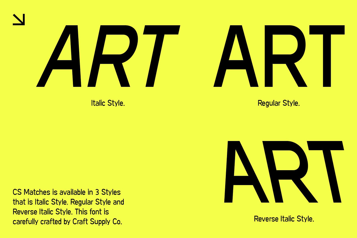 CS Matches – Sans Serif Typeface, a Sans Serif Font by Craft Supply Co. (Photo 2 of 8)