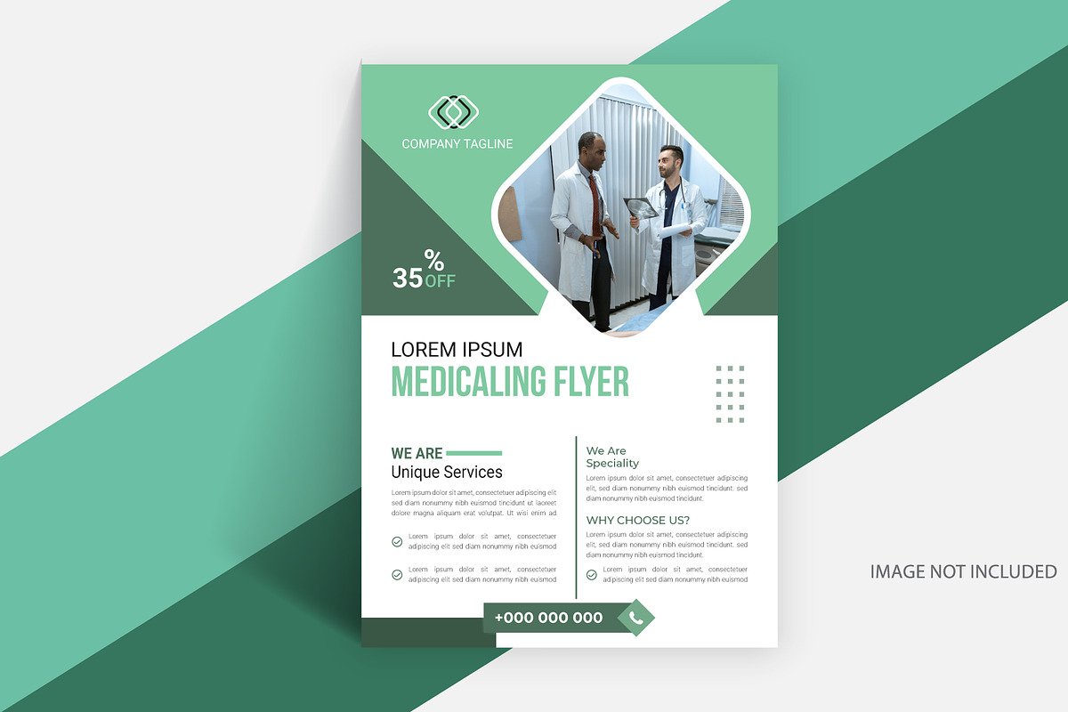 Medical Services Flyer Template, a Flyer Template by hkmonir (Photo 1 of 3)