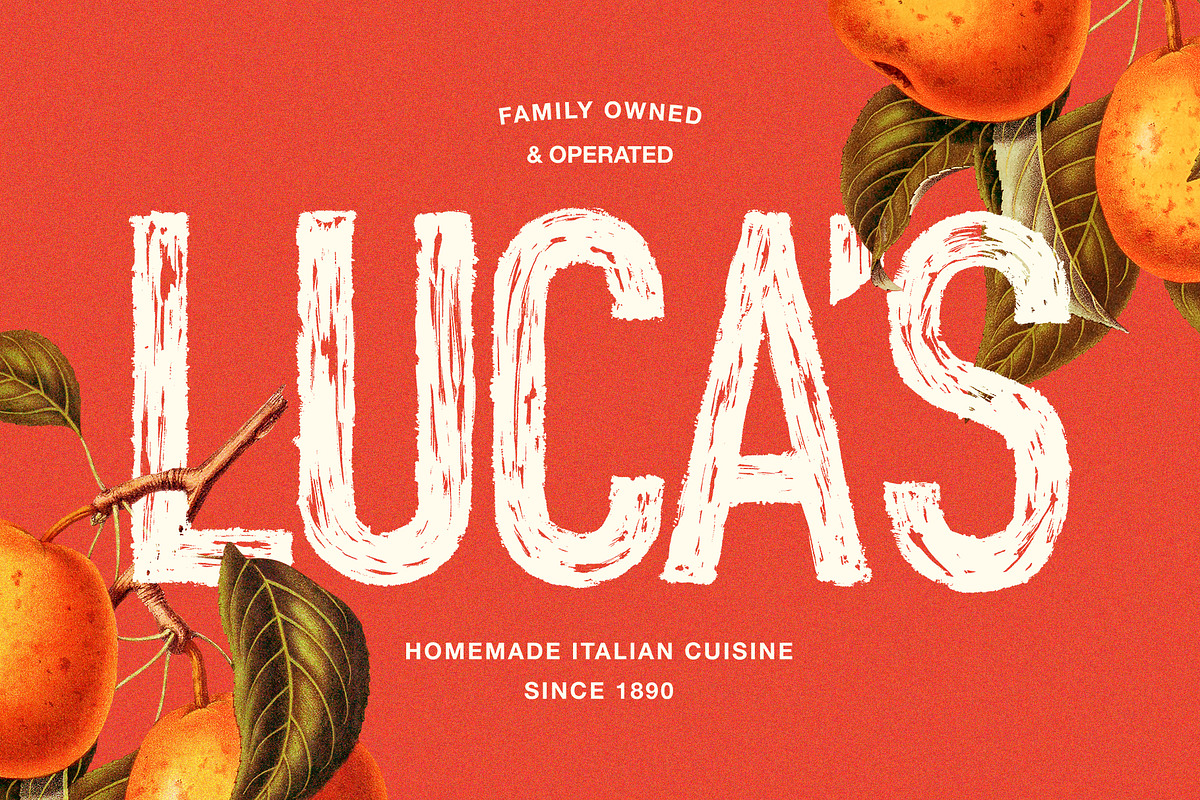 BRASH - A Dry Brush Font, a Sans Serif Font by ReveryWorks (Photo 13 of 16)