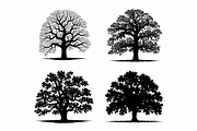 Four unique tree silhouettes, design, an Illustration by Amazin_art (Thumbnail 5 of 11)