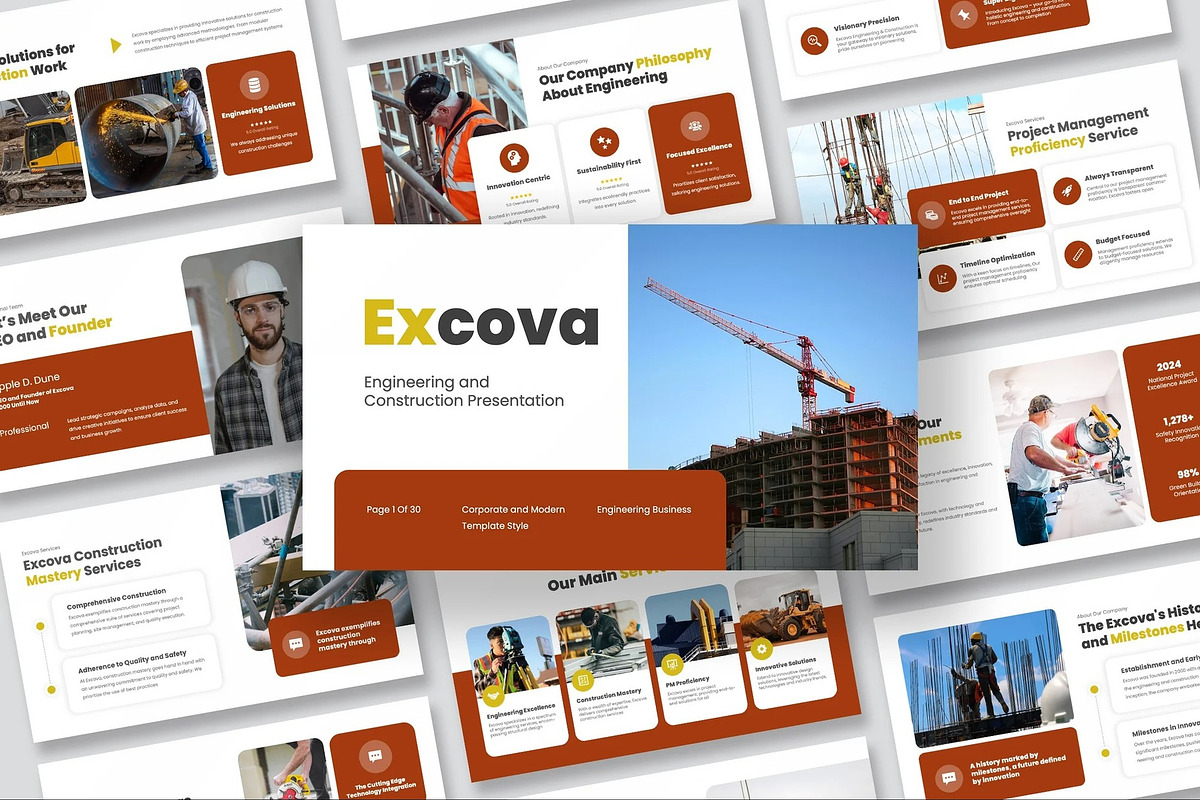 Engineering & Construction Keynote, a Presentation Template by Fit-tee (Photo 1 of 10)