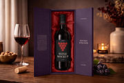 Opened Wine Box Mockup, a Packaging Mockup by Country4k (Thumbnail 1 of 2)