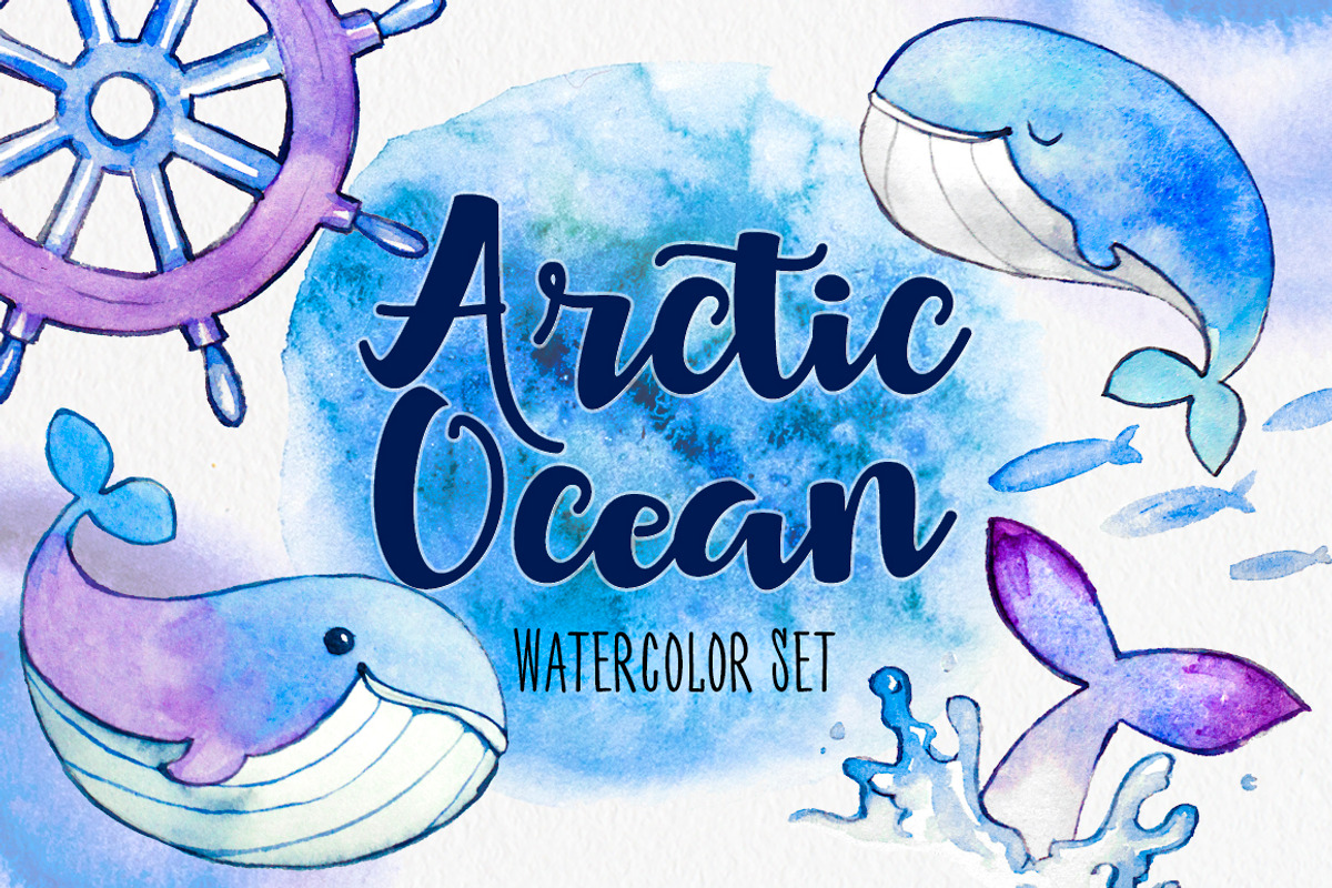 Arctic Ocean Watercolor Set, an Illustration by Anna Faun (Photo 1 of 6)