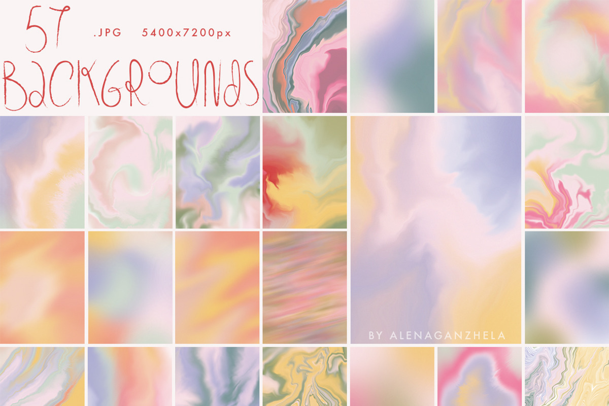 SUMMER FLOW - gradient textures pack, a Texture Graphic by alenaganzhela (Photo 5 of 10)