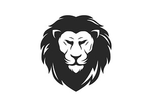 Vector illustration lion head logo.V, a Branding & Logo Template by LOGOCREATIVE
