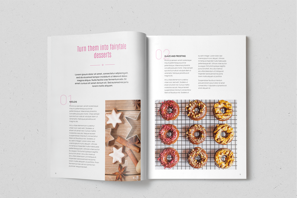 Sweet Heaven Recipe Book, a Magazine Template by SonaGeciova (Photo 6 of 18)