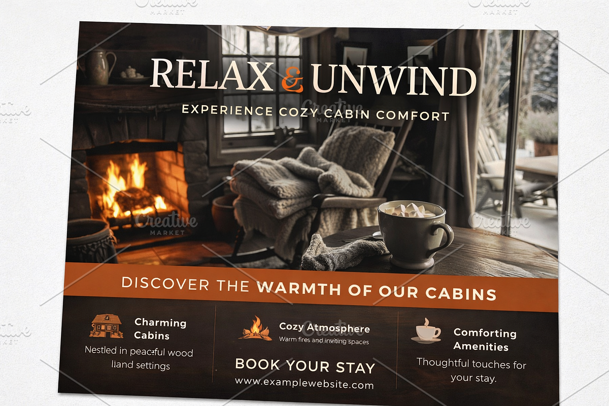 Winter Cabin Serenity | Stock Photo, a Holiday Photo by Aura Canyon HQ (Photo 13 of 15)